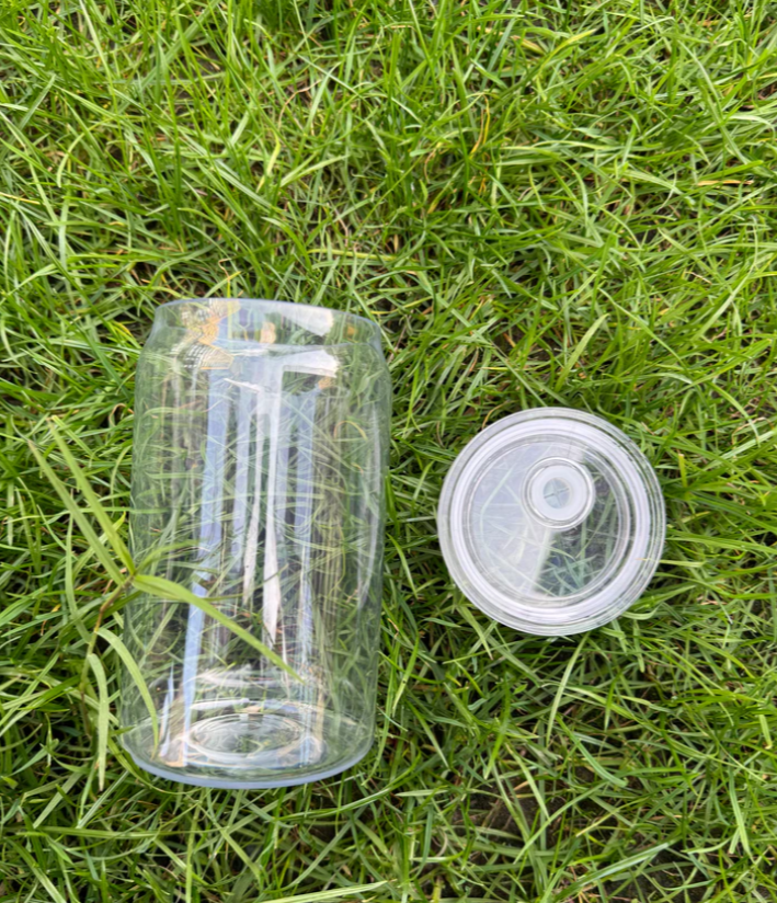 100pcs 16oz clear acrylic libbey plastic can & 25pcs sublimation stainless cans with straw