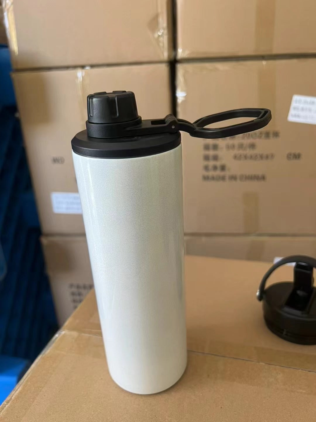 20oz sublimation straight tumblers Reusable Insulated Stainless Steel Tumbler with lids and PP straws -50pcs