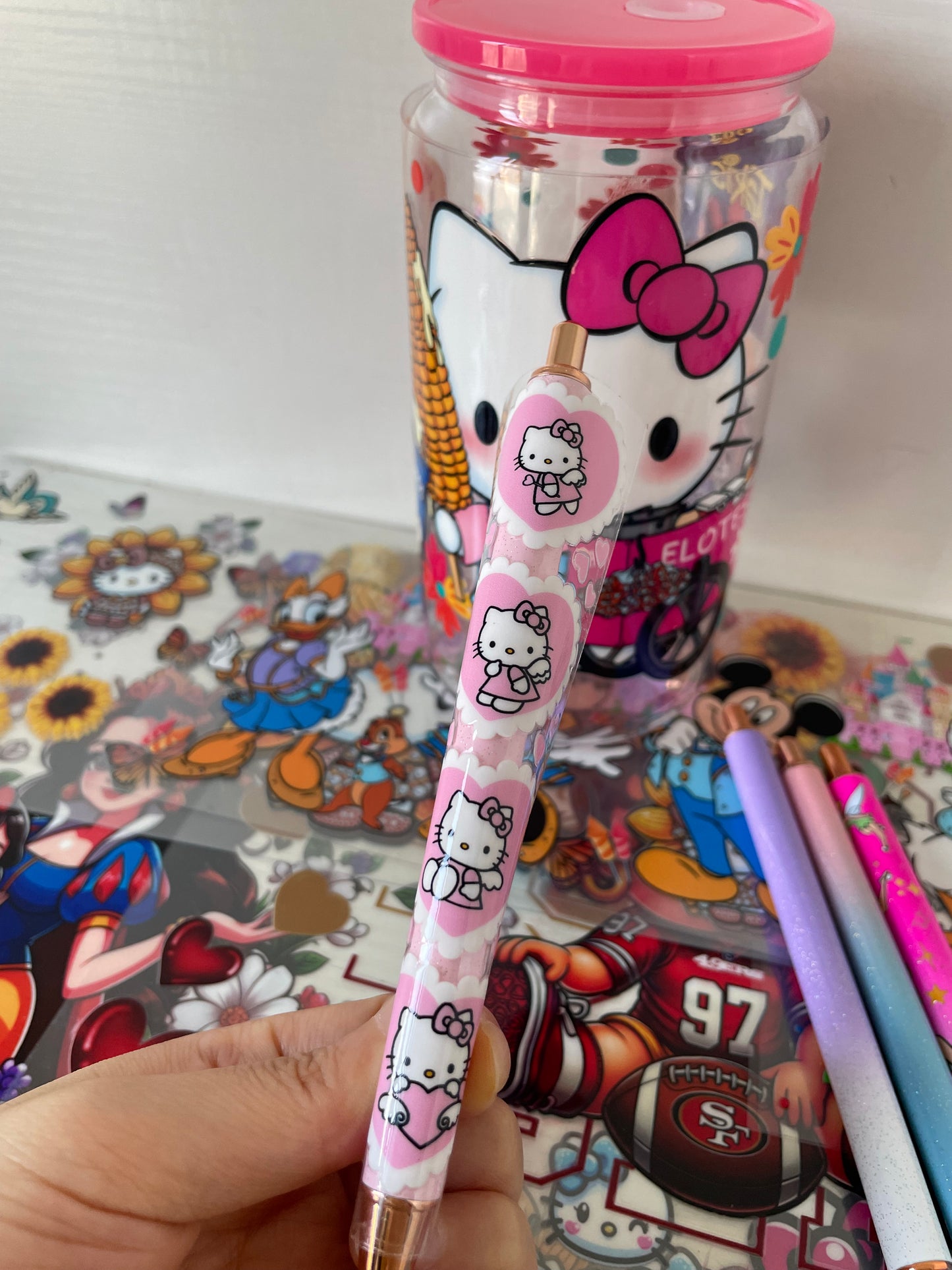 50pcs Metal Glitter Pens for DTF Wraps