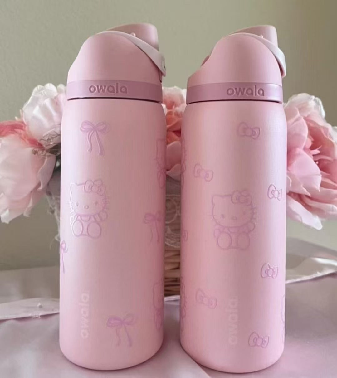 24oz/32oz Owala-Style Leak Proof Kids Water Bottles -25pcs