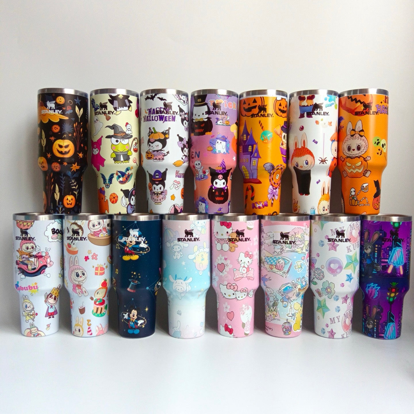 40oz 5D Print Stanley Tumbler for Halloween & Christmas - 20pcs
