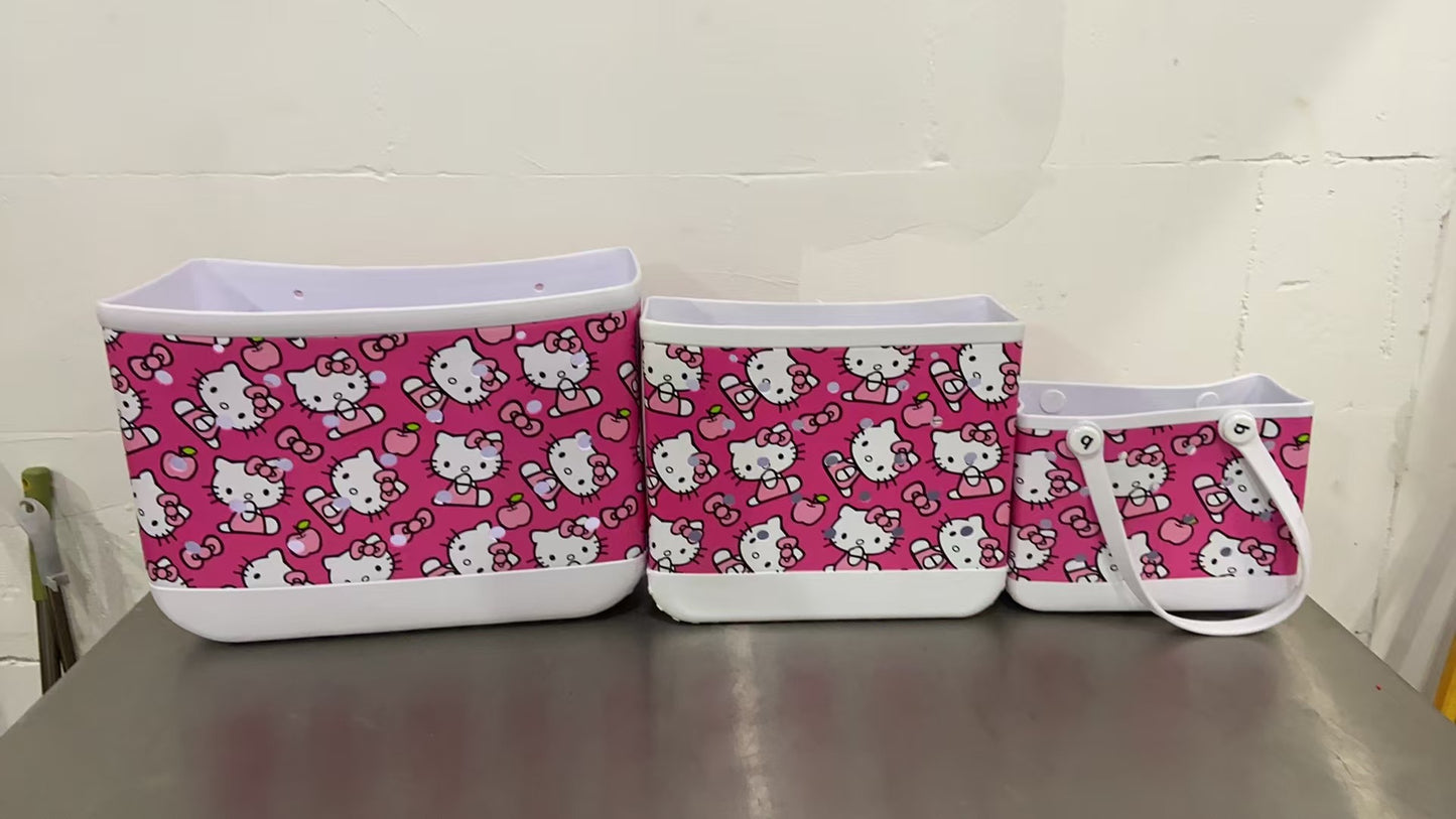 Hello Kitty outdoor portable storage hole bag eva beach bags-12pcs