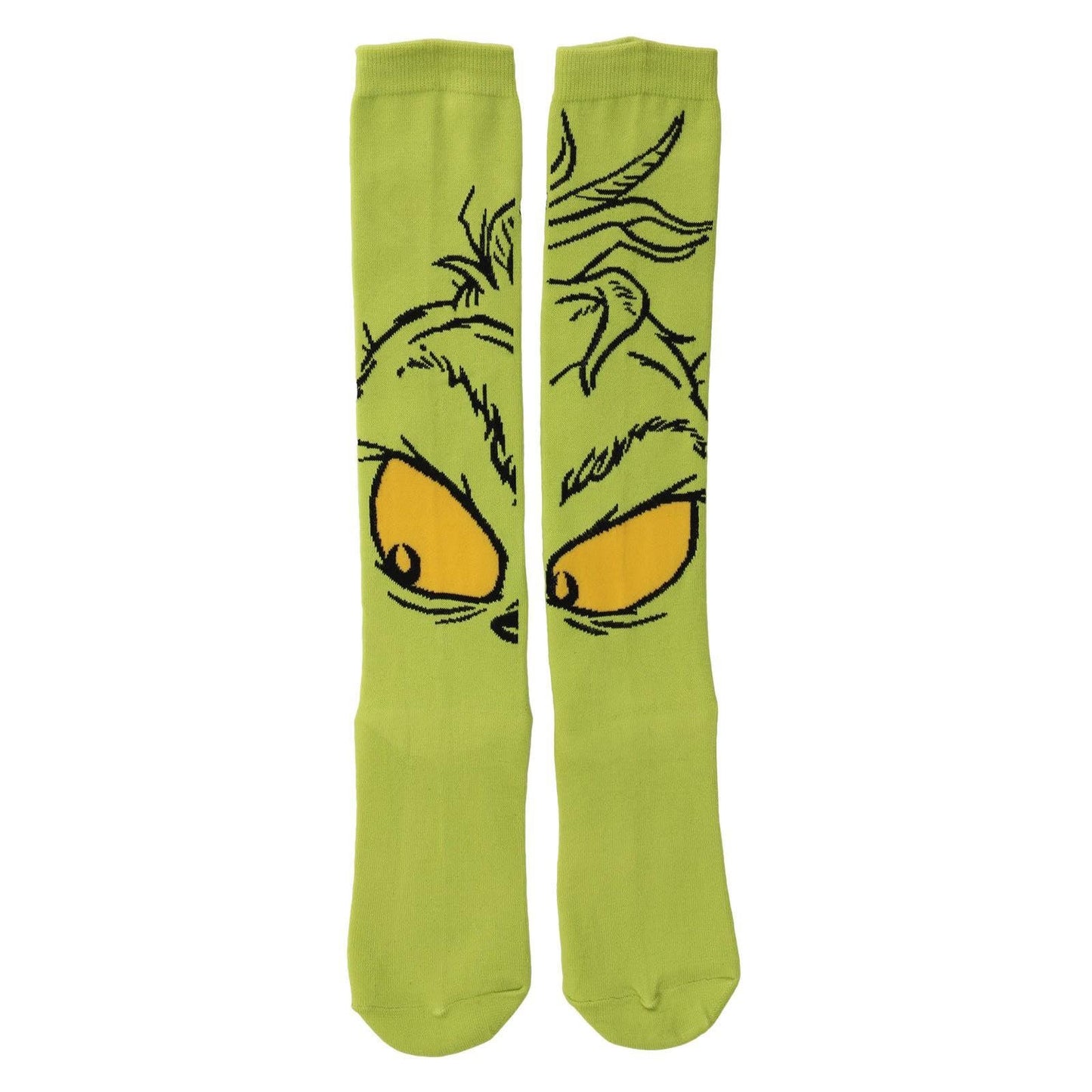 50pcs grinch cotton funny novelty anime cartoon grinch face emoticon man and women socks