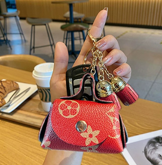 Mini Headphone Bag Purse Keychain-50pcs