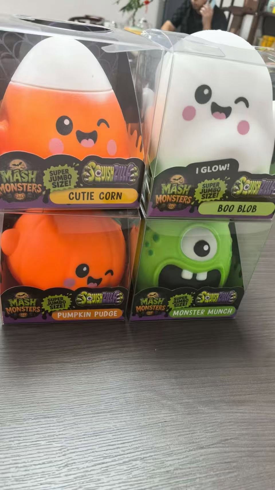 Halloween Crazy Fun Ghost Squishy Toys TPR Soft Stress Relief Sensory Toys-36pcs