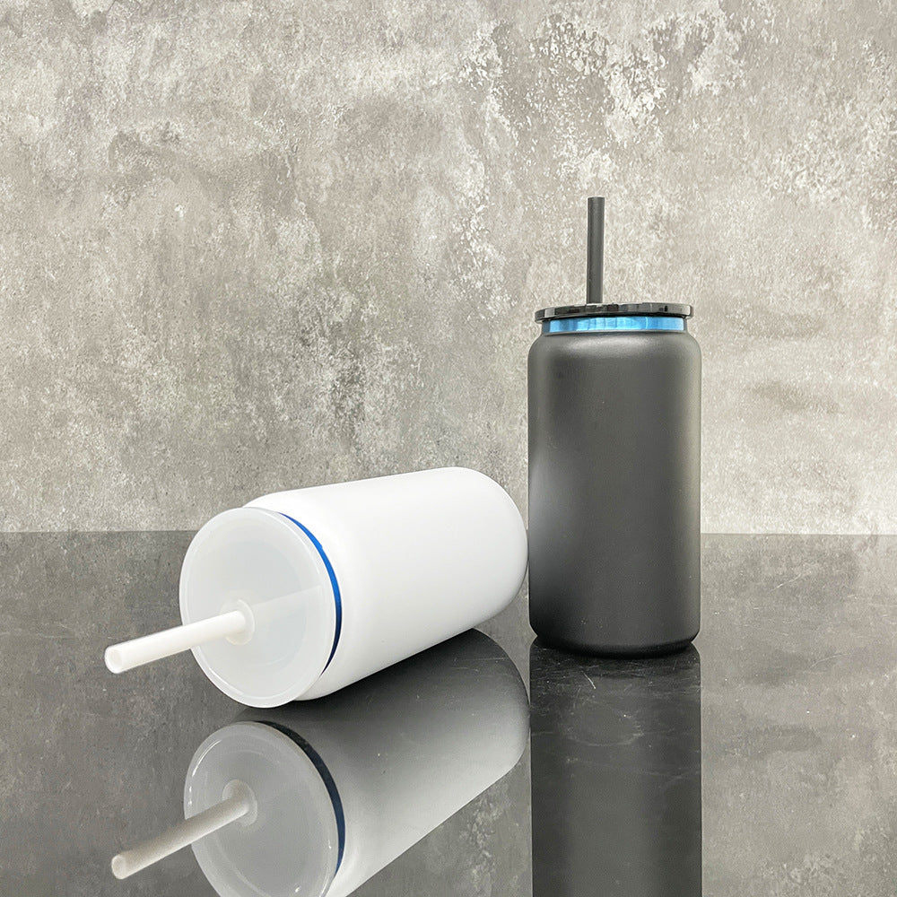 USA RTS - 16oz Blue Plated Metal Cans Stainless Steel Can tumblers for laser engraving-25pcs