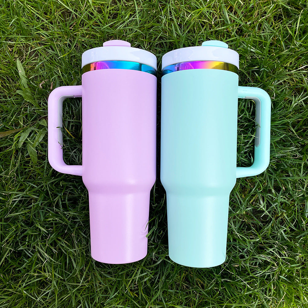 40oz Rainbow Plated Macaron H2.0 Quencher Tumbler for Laser Engraving-20PCS