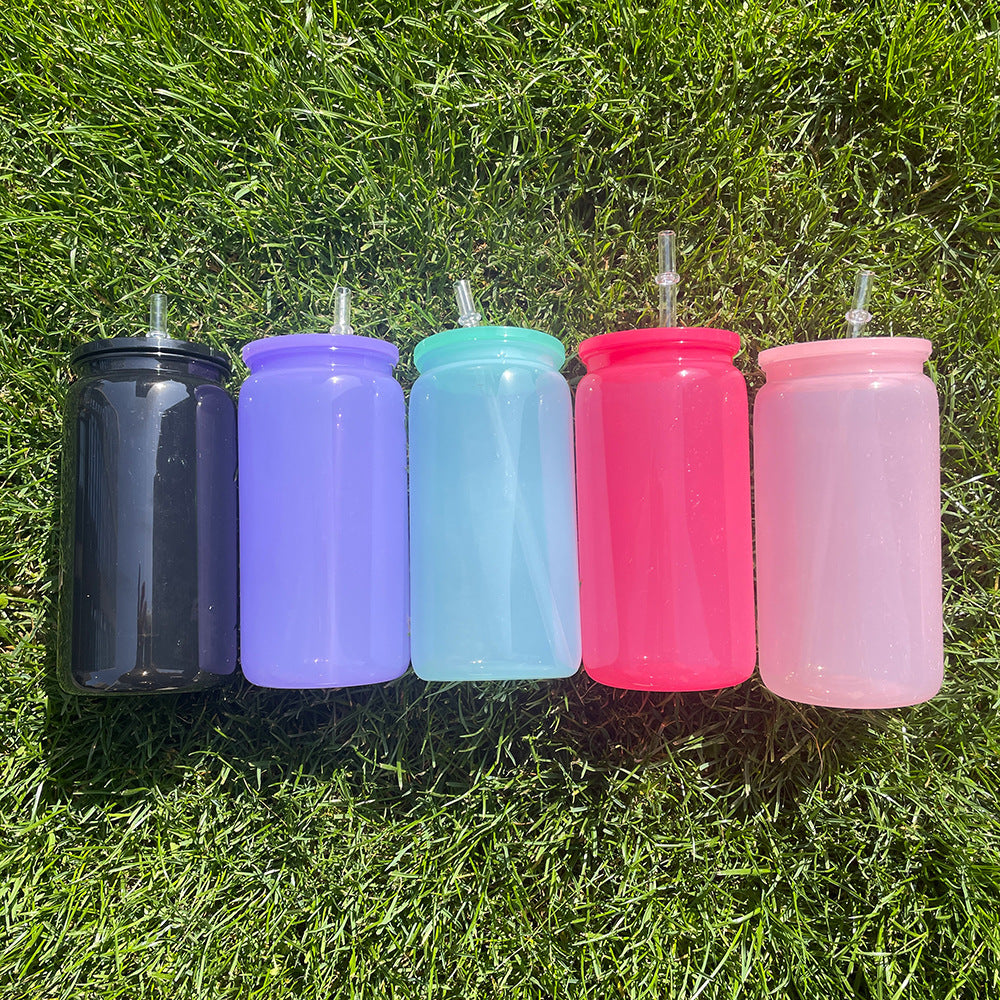 450pcs Cup -100pcs 16oz clear plastic cups & 150pcs 16oz double wall snow globe plastic & 50pcs 16oz solid ombre acrylic & 50pcs 15oz sublimation straight arc bottom & 150pcs 16oz Plastic cans & 50pcs Sublimation Glass Ombre Glass Can