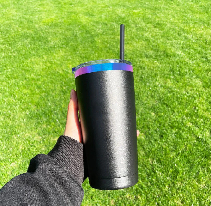 20oz the Black Chroma Yeti Style Blank Powder Coat Coffee Mugs - 25pcs