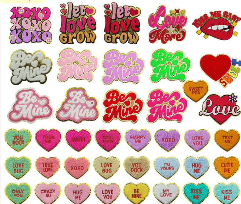 Chenille Ironed Patches -80pcs