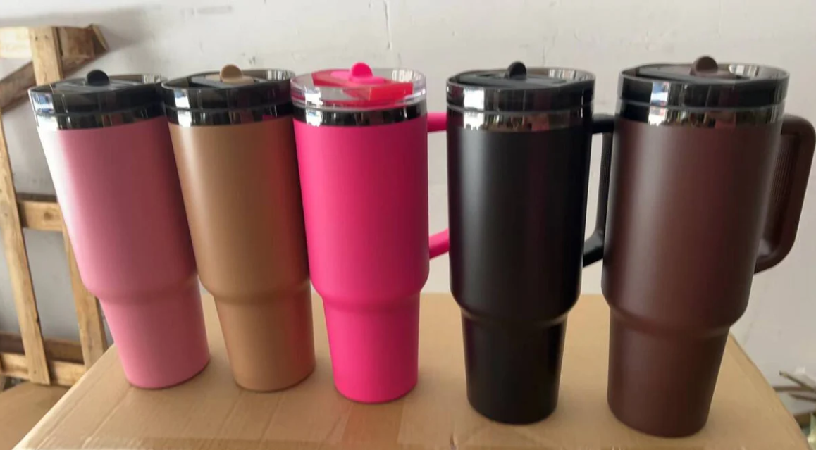 40oz Black Plate Protour Lid Quencher Tumblers For Laser Engraving-20pcs