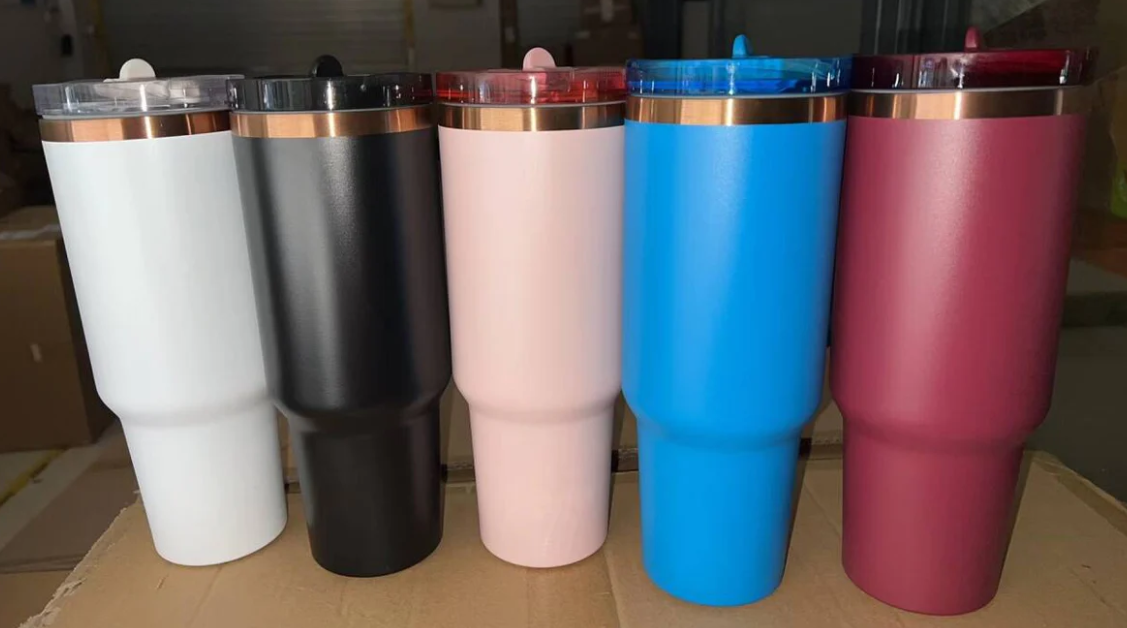 USA Warehouse 40oz Copper Plate Protour Lid Quencher Tumblers For Laser Engraving-20pcs