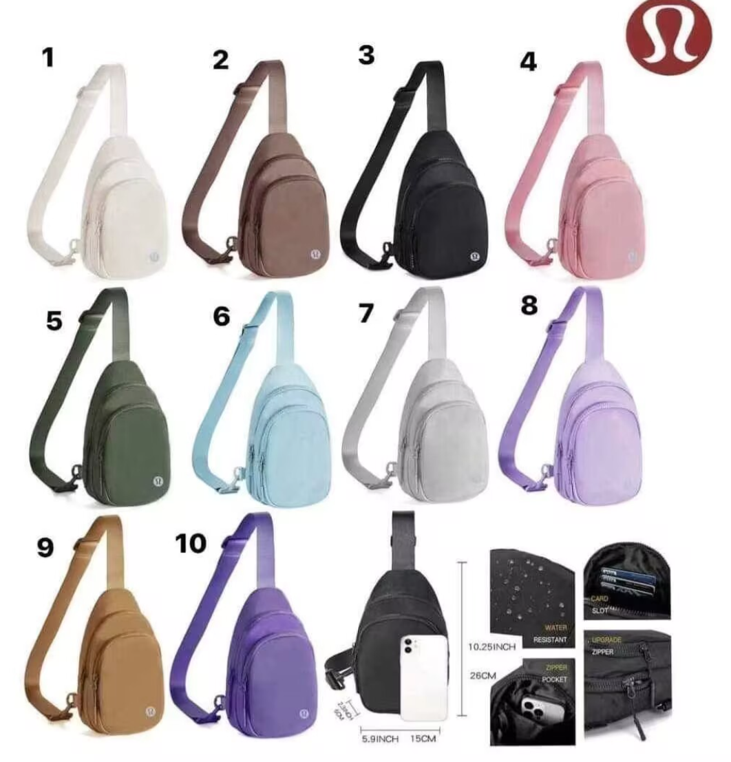 50pcs lulu bags and 50pcs lulu keychain