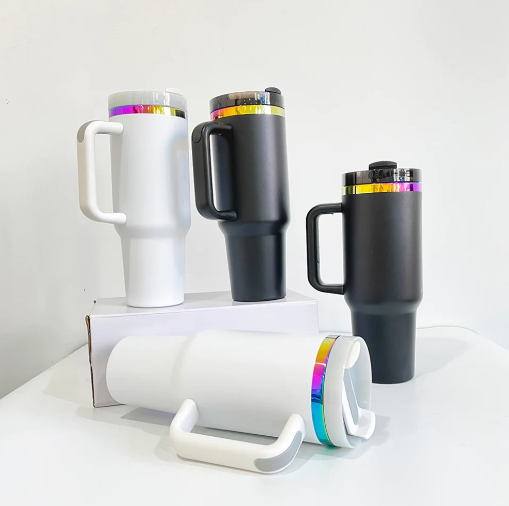 40oz rainbow tumblers powder coat h2.0 rainbow quencher tumbler-20pcs