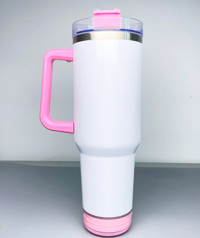 40pcs 40oz Sublimation blank Bluetooth speaker tumblers & 50pcs 17oz leak proof lids cup & 50pcs 280ml cup