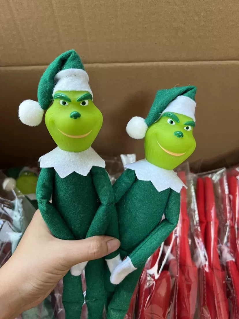 100pcs Christmas Grinch Plush with Sublimation Heat Transfer Tshirts