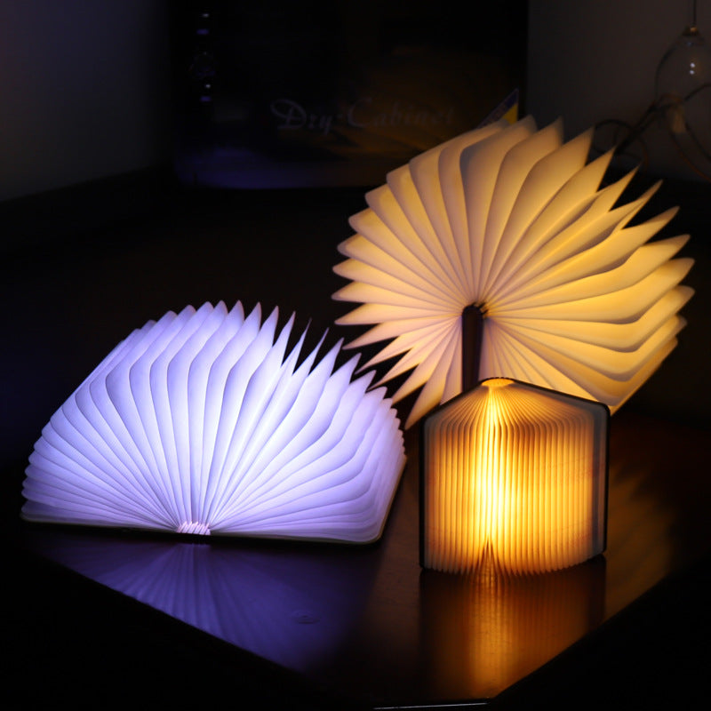 60pcs Creative Foldable LED Book-Shaped Touch Lamp – Decorative Screen/Night Light – New Year Business Gift