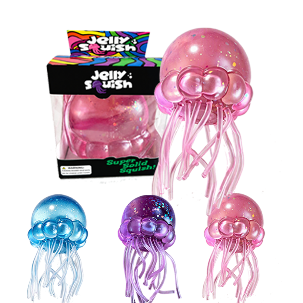 165pcs 8*15cm Jumbo Size Jellyfish Squishy Toys Slow Rising Squeeze Decompression Jelly Fish Squishy Toys