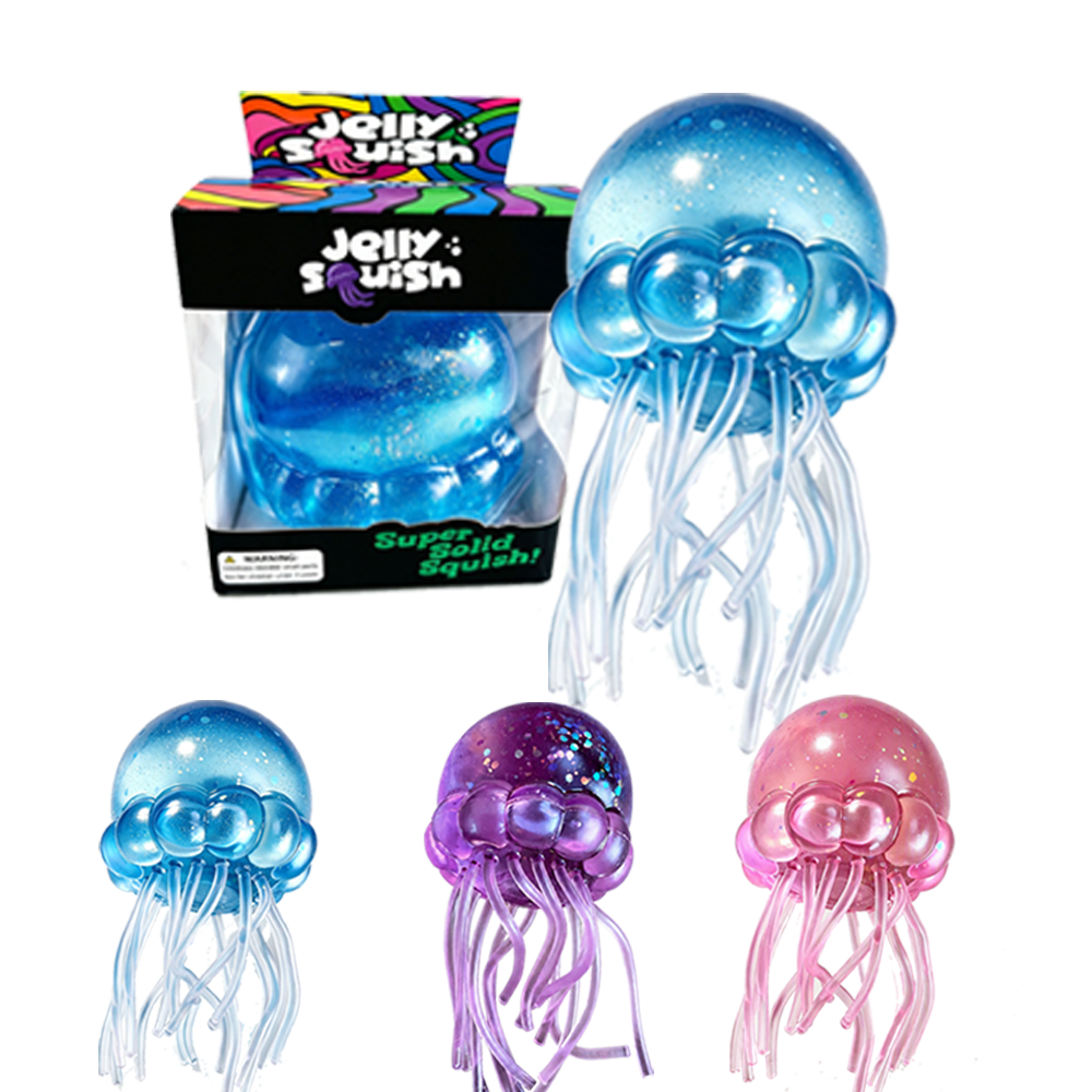165pcs 8*15cm Jumbo Size Jellyfish Squishy Toys Slow Rising Squeeze Decompression Jelly Fish Squishy Toys