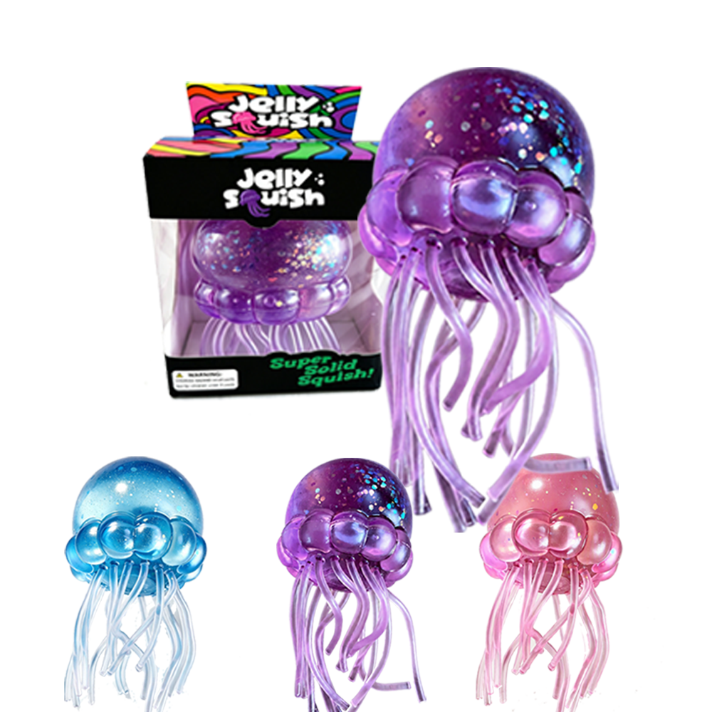 165pcs 8*15cm Jumbo Size Jellyfish Squishy Toys Slow Rising Squeeze Decompression Jelly Fish Squishy Toys