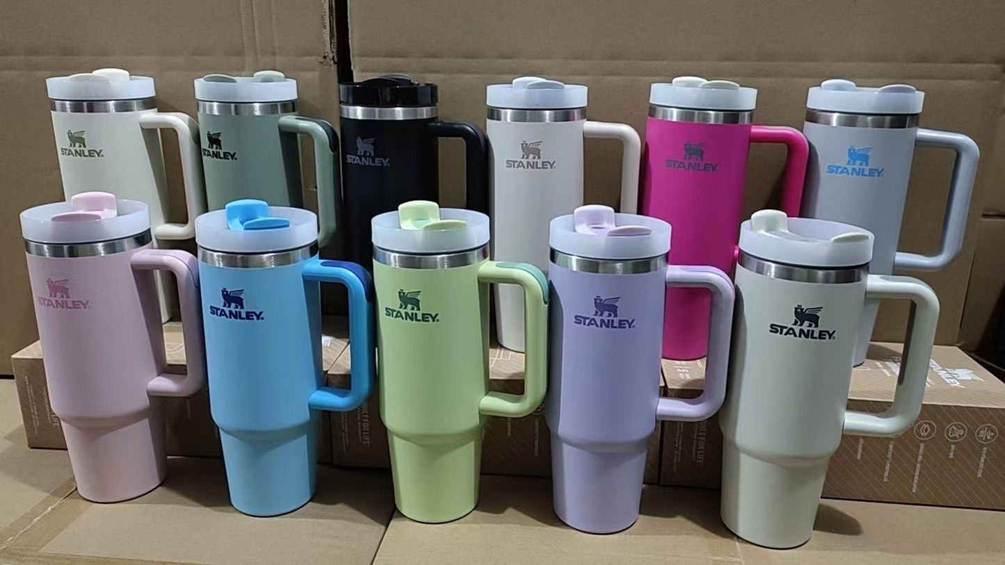 30oz Stanley Matte macaron colors flip straw school tumblers