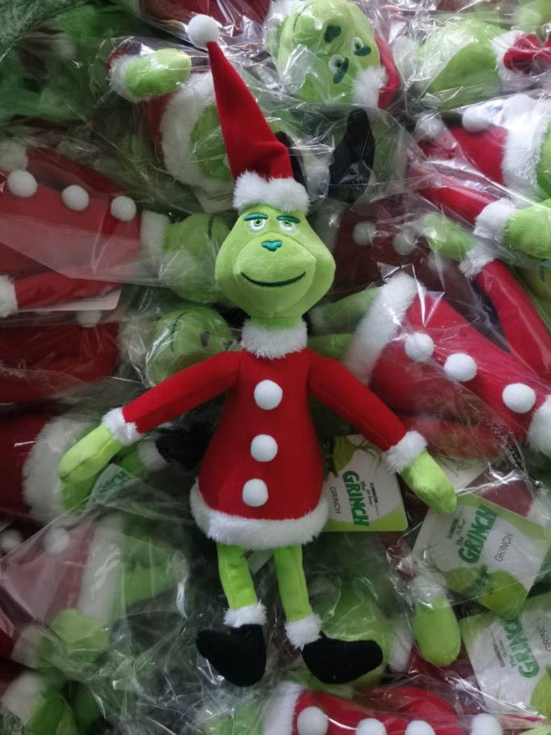 300pcs Christmas Grinch Plush Sublimation Heat Transfer Doll Sublimation Tshirts