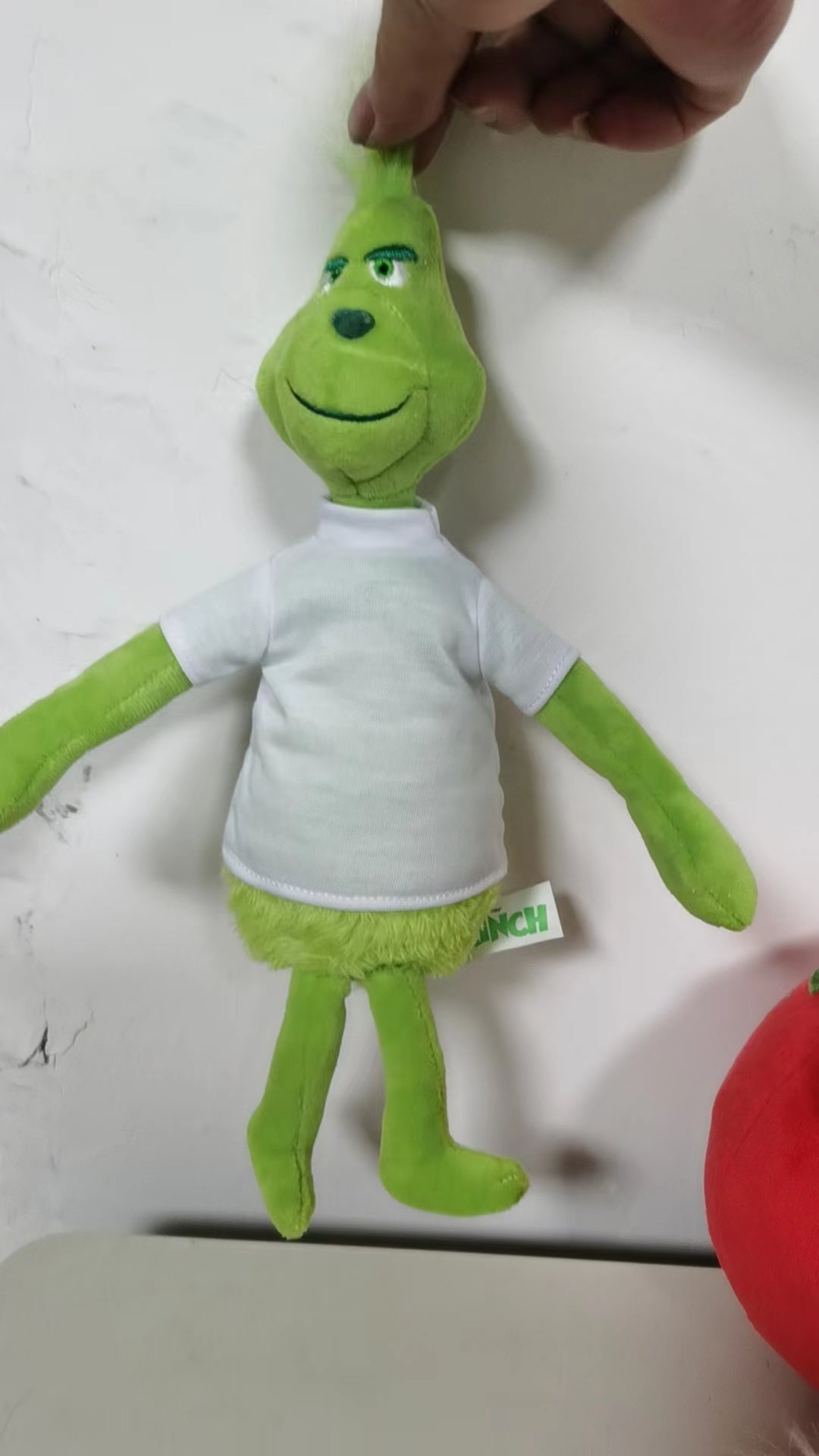 50pcs Christmas Grinch Plush Doll with Sublimation Tshirts