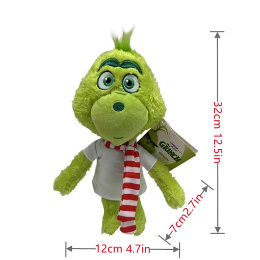 300pcs Christmas Grinch Plush Sublimation Heat Transfer Doll Sublimation Tshirts