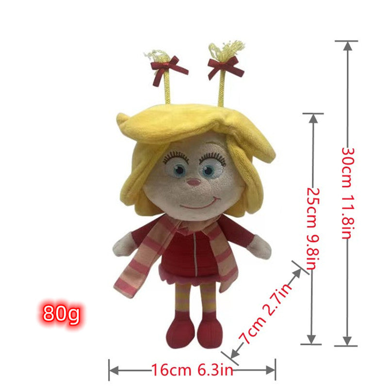 300pcs Christmas Grinch Plush Sublimation Heat Transfer Doll Sublimation Tshirts