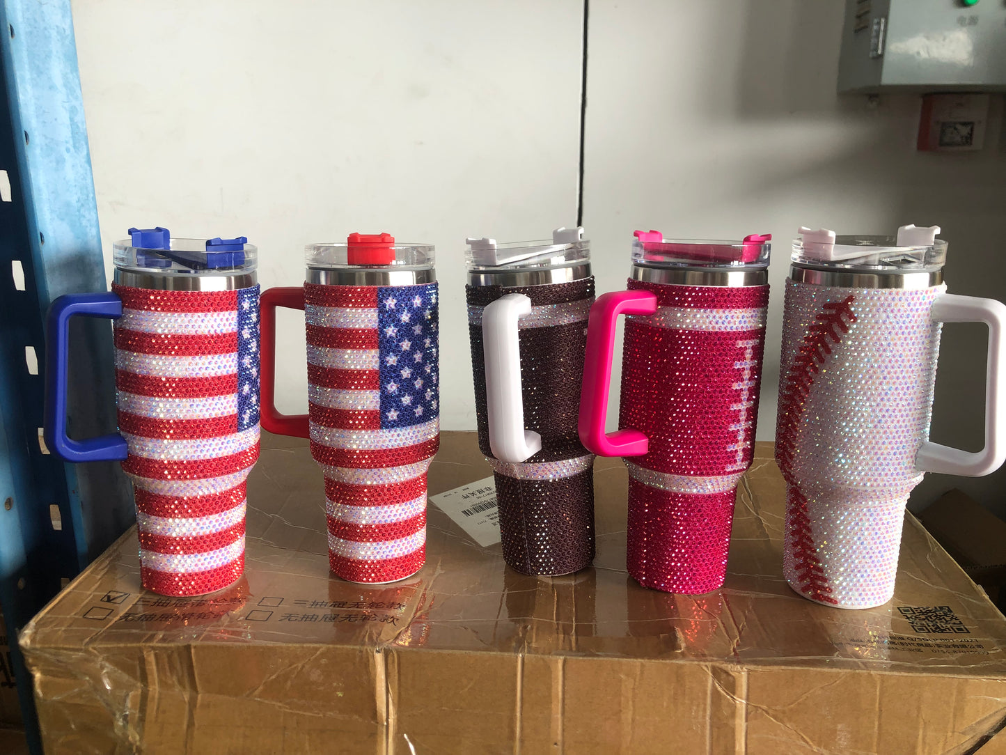 40oz Stanley style bling rhinestone tumblers and mixed other products