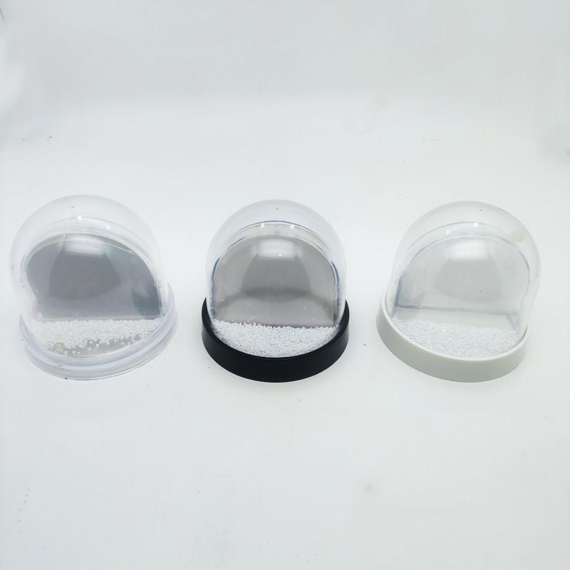 36pcs Customized Souvenir Picture Dome 80mm Plastic Picture Photo Frame Snow Globe with Photo Insert