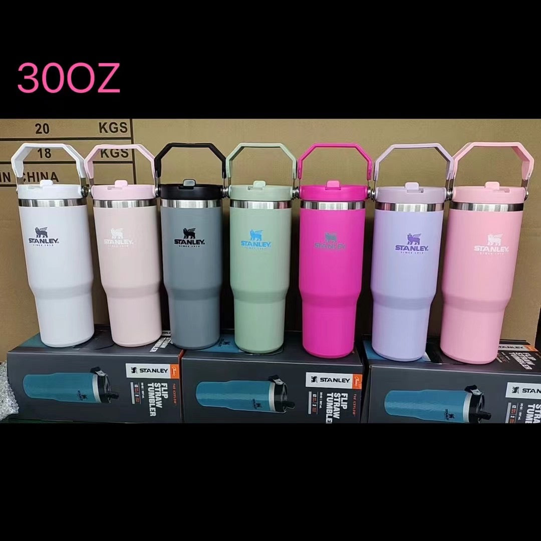 30oz Stanley Matte macaron colors flip straw school tumblers