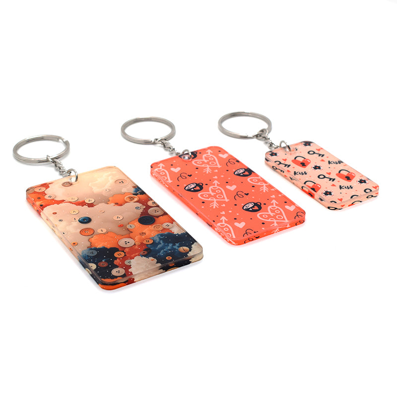 Motel Keychain Acrylic keychain Sublimation blank Acrylic Keychain Blanks