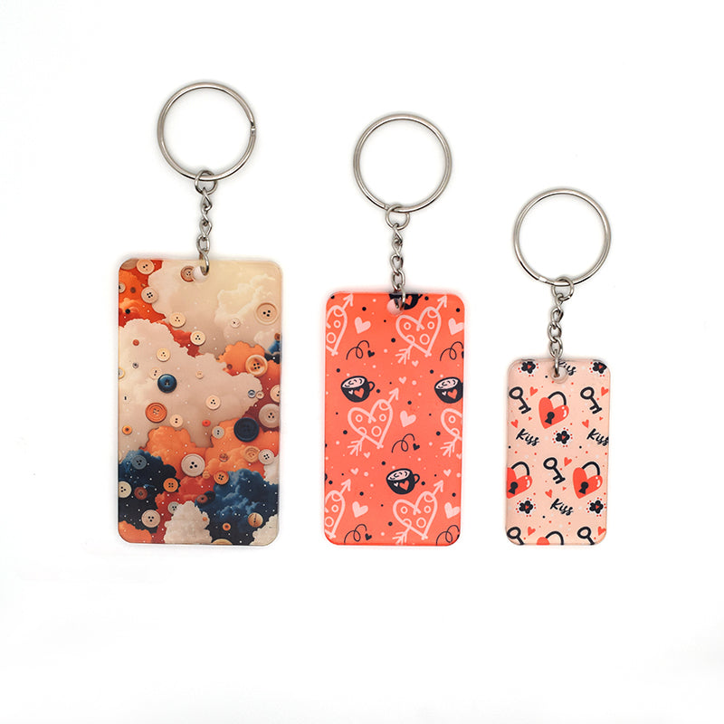 Motel Keychain Acrylic keychain Sublimation blank Acrylic Keychain Blanks