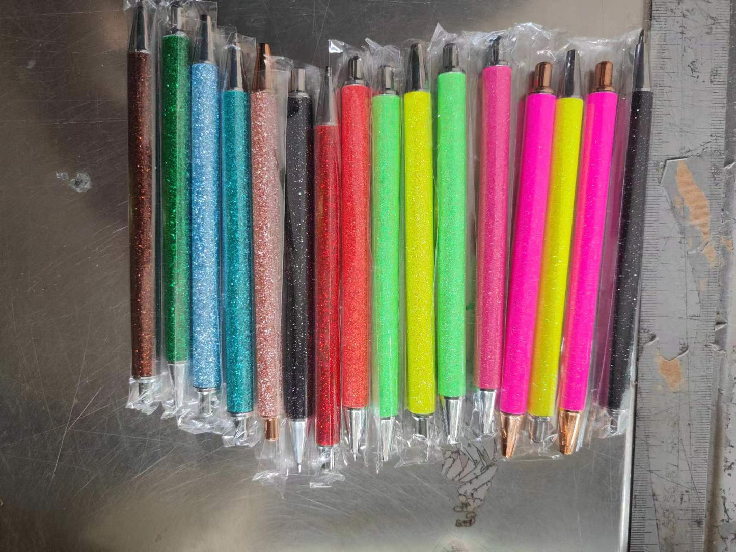 100pcs Metal Glitter Pens for DTF Wraps