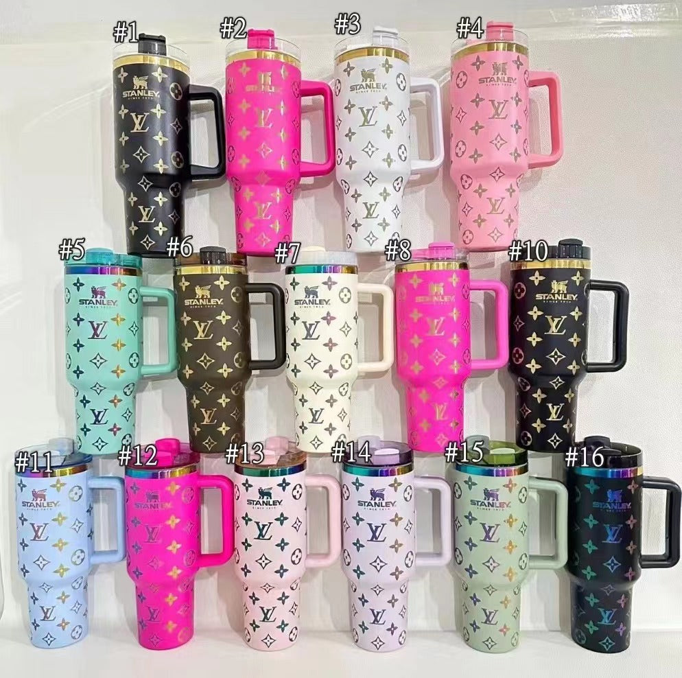 40oz LV / Hello Kitty / Stitch / Mikky / Chanel  / Gucci Laser Engraved Tumbler-20pcs