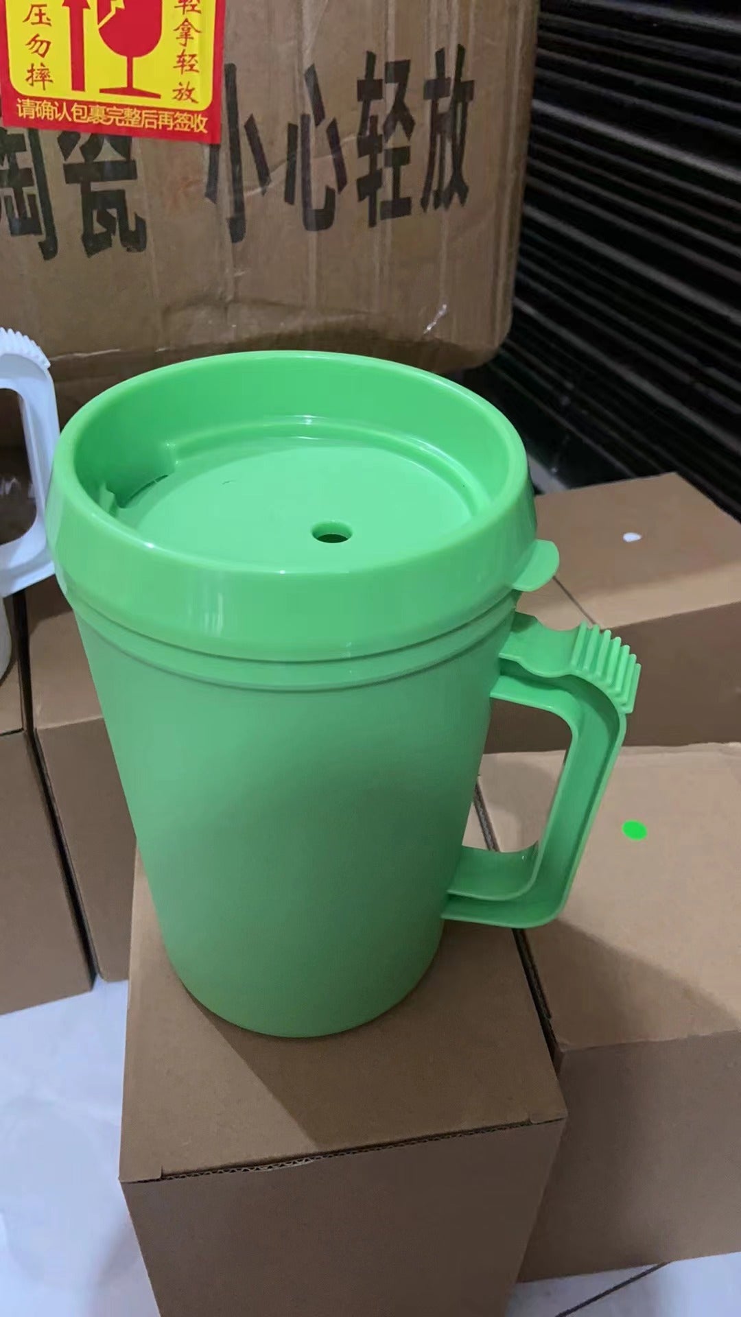 Double Wall PP Plastic Mugs with Handle for DTF wraps