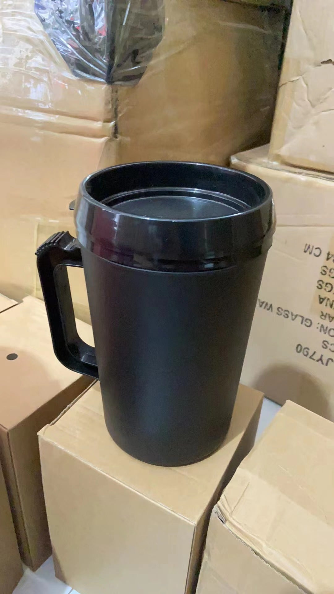 Double Wall PP Plastic Mugs with Handle for DTF wraps