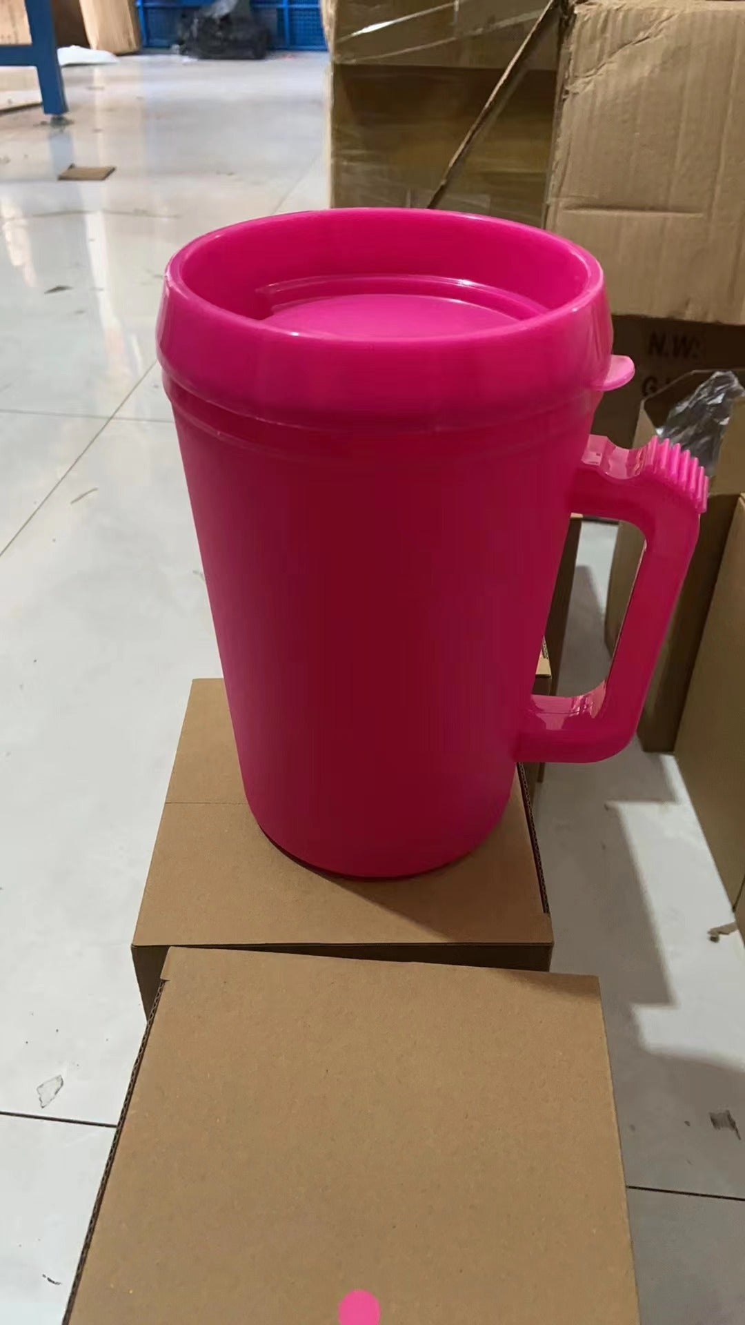 Double Wall PP Plastic Mugs with Handle for DTF wraps