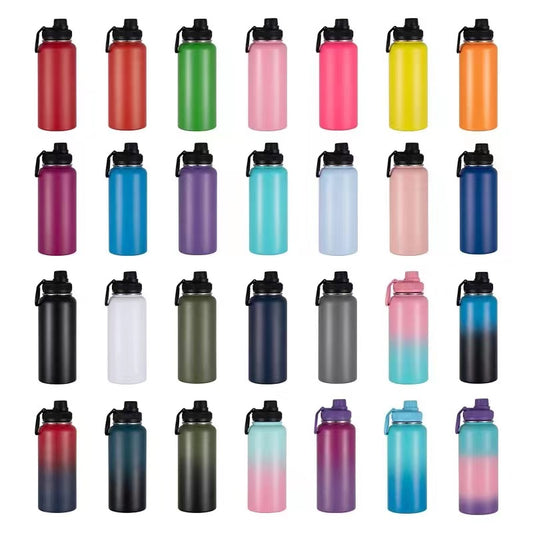 32oz powder coat / sublimation water bottles with magnetic lids