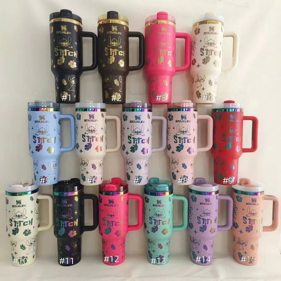 40oz LV / Hello Kitty / Stitch / Mikky / Chanel  / Gucci Laser Engraved Tumbler-20pcs