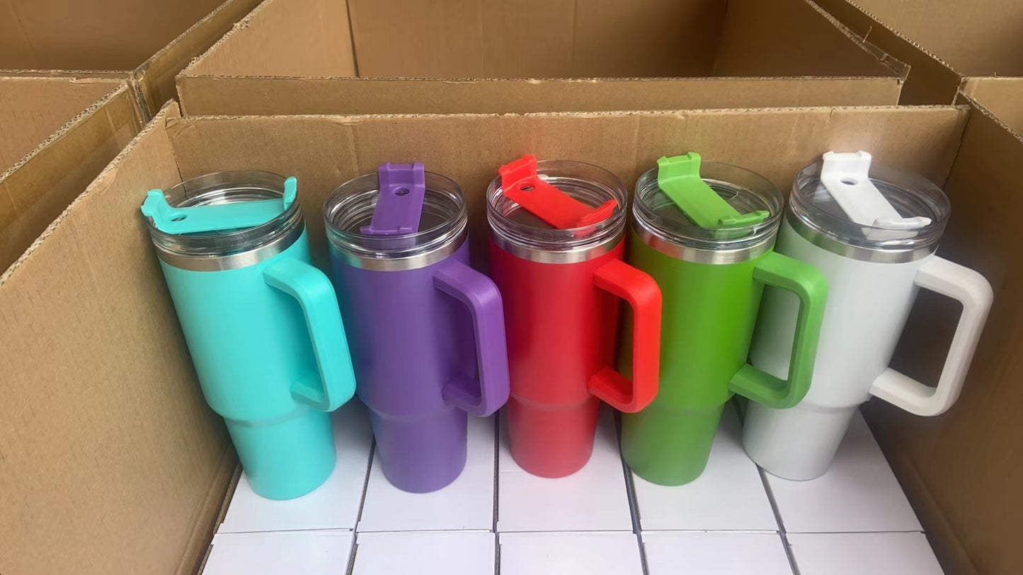 40oz H1.0  Powder Coat Travel Tumblers Tumbler-25pcs / 20pcs