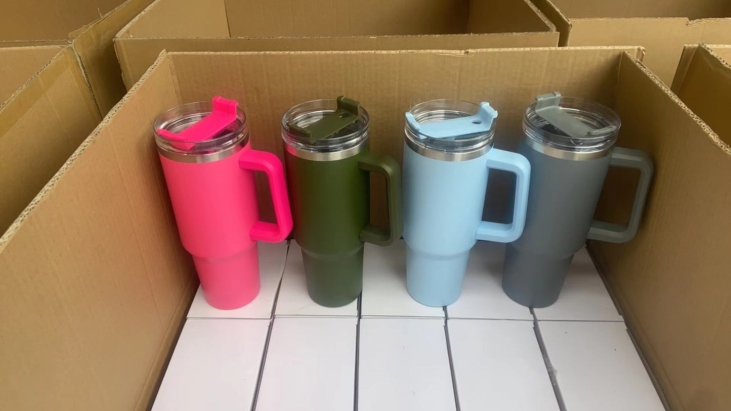 40oz H1.0  Powder Coat Travel Tumblers Tumbler-25pcs / 20pcs