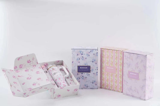 40oz Gold Plate Love Shack Fancy H2.0 Flower Quencher Tumblers with Gift Box -20pcs