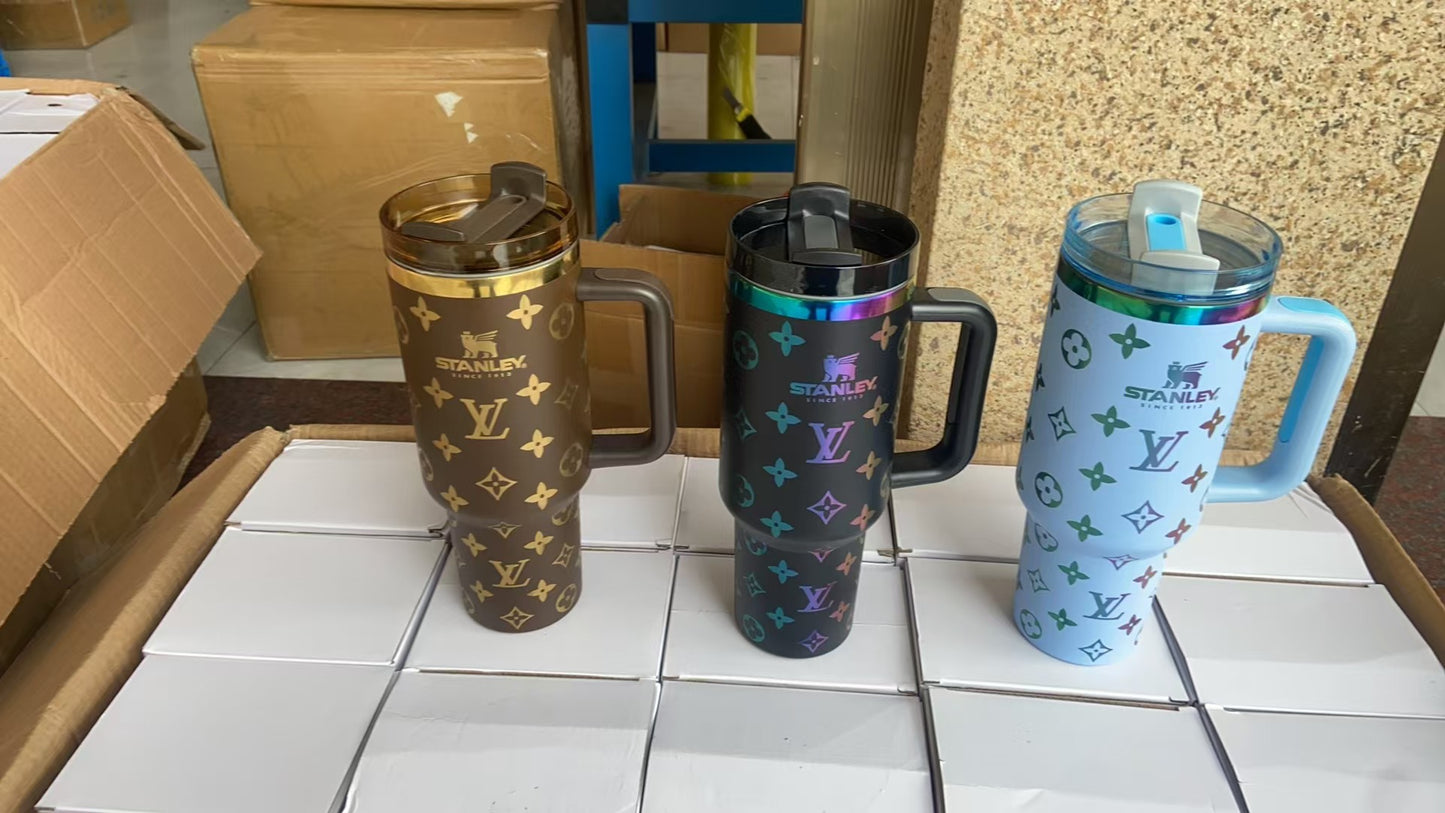 40oz LV / Hello Kitty / Stitch / Mikky / Chanel  / Gucci Laser Engraved Tumbler-20pcs