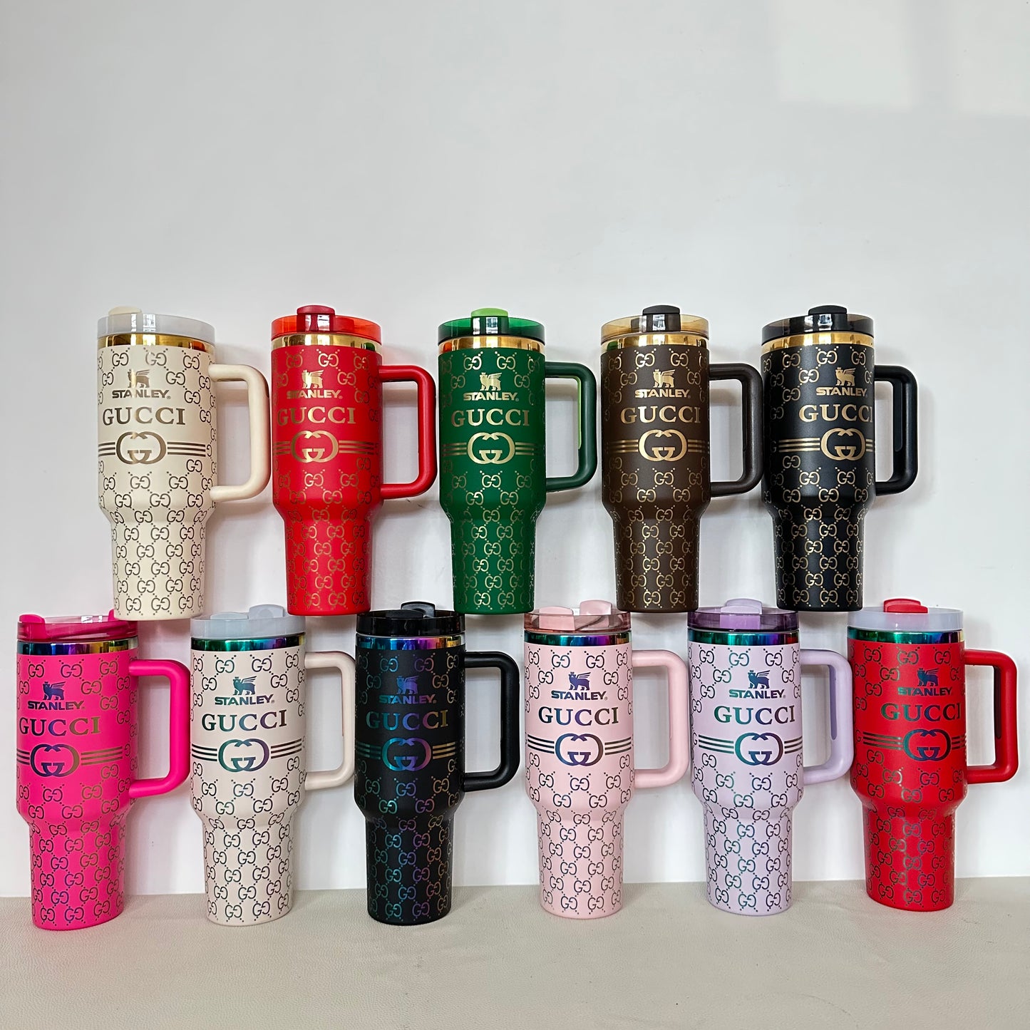 40oz LV / Hello Kitty / Stitch / Mikky / Chanel  / Gucci Laser Engraved Tumbler-20pcs