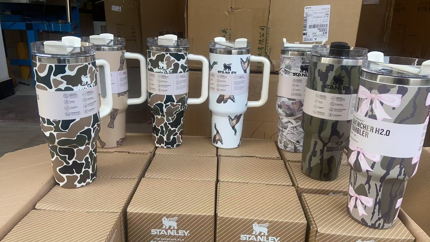 30oz/40oz H2.0 Modern Camo Southern Tumblers Stainless Steel Quencher Tumblers