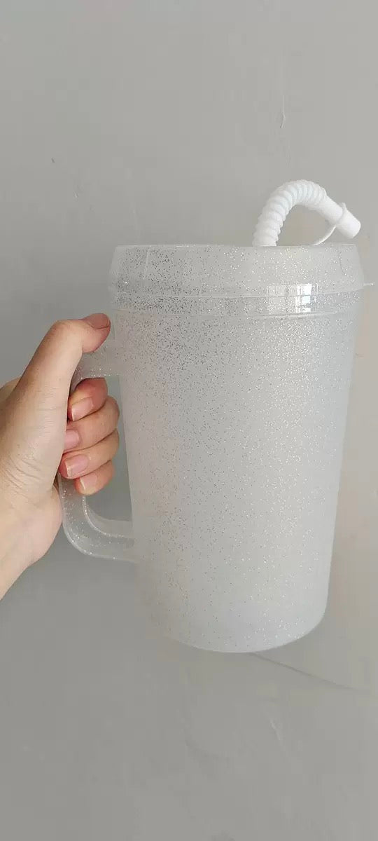 22oz/34oz PP Double Walled Cup with Straw