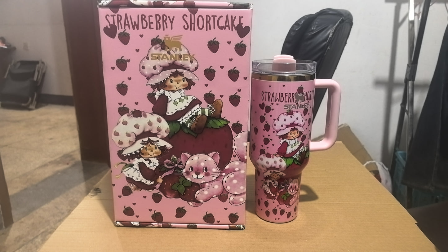 20pcs 40oz Insulated Stainless Steel Tumbler with Handle and Straw