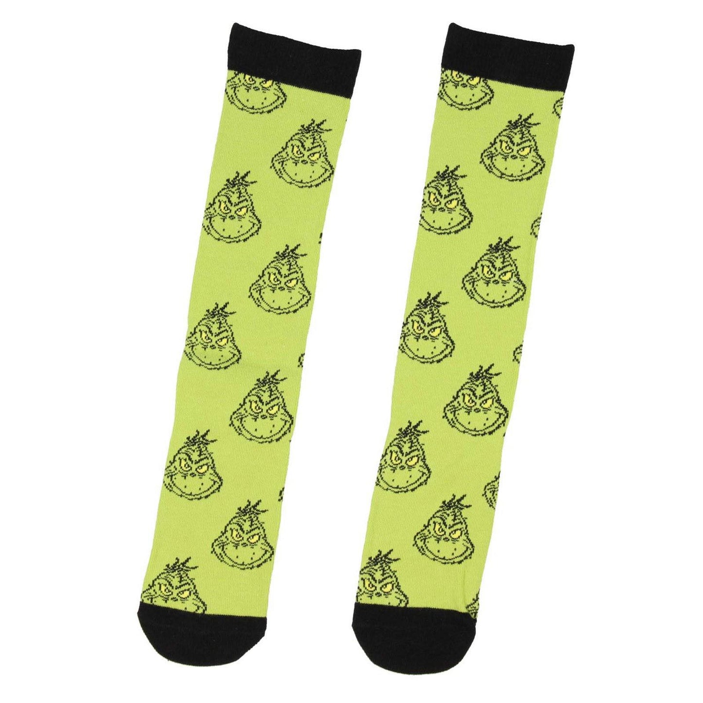 grinch cotton funny novelty anime cartoon grinch face emoticon man and women socks